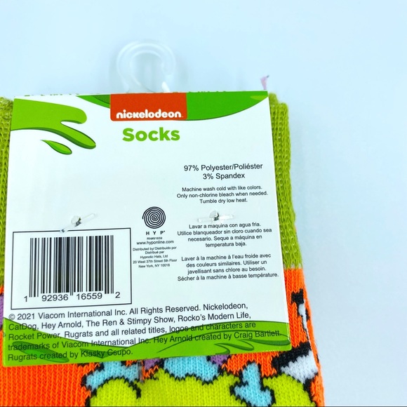 New Nickelodeon Rugrats Chuckie Finster Crew Socks - Picture 4 of 5